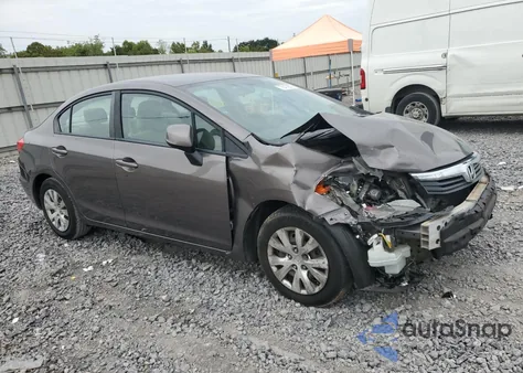 2012 Honda Civic Lx from USA, damaged, VIN 19XFB2F53CE332173